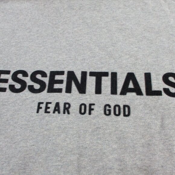 Fear of God Essentials Hoodie Adult XL Dark Oatmeal Heather Fleece Sweatshirt - Picture 8 of 12